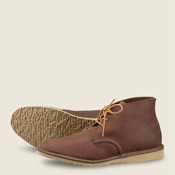 Red Wing Mens Weekender – Chukka Yuma Leather - Heritage Shoes Brown - 1764UGNRB